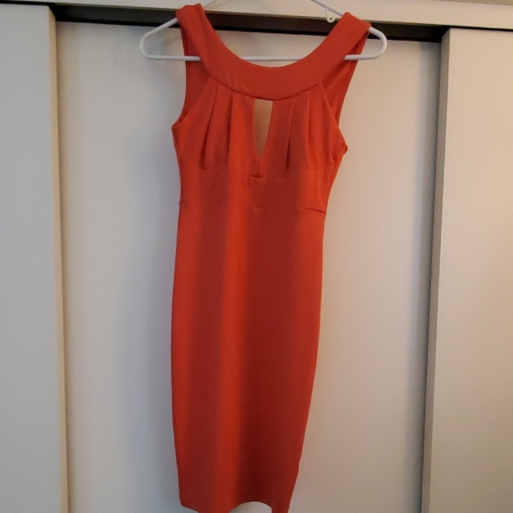 Midi coral dress